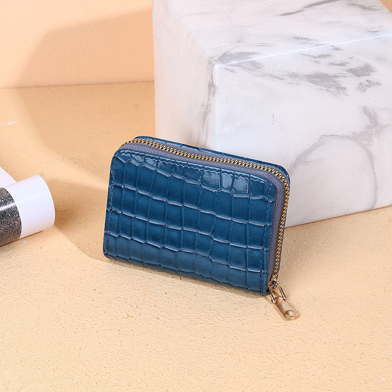 Wholesale Crocodile Pattern 9 Card Slots PU Wallet